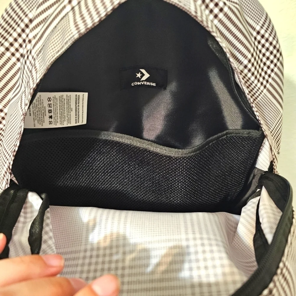 Converse Go 2 Patterned Check Backpack 24 Liter Capacity.